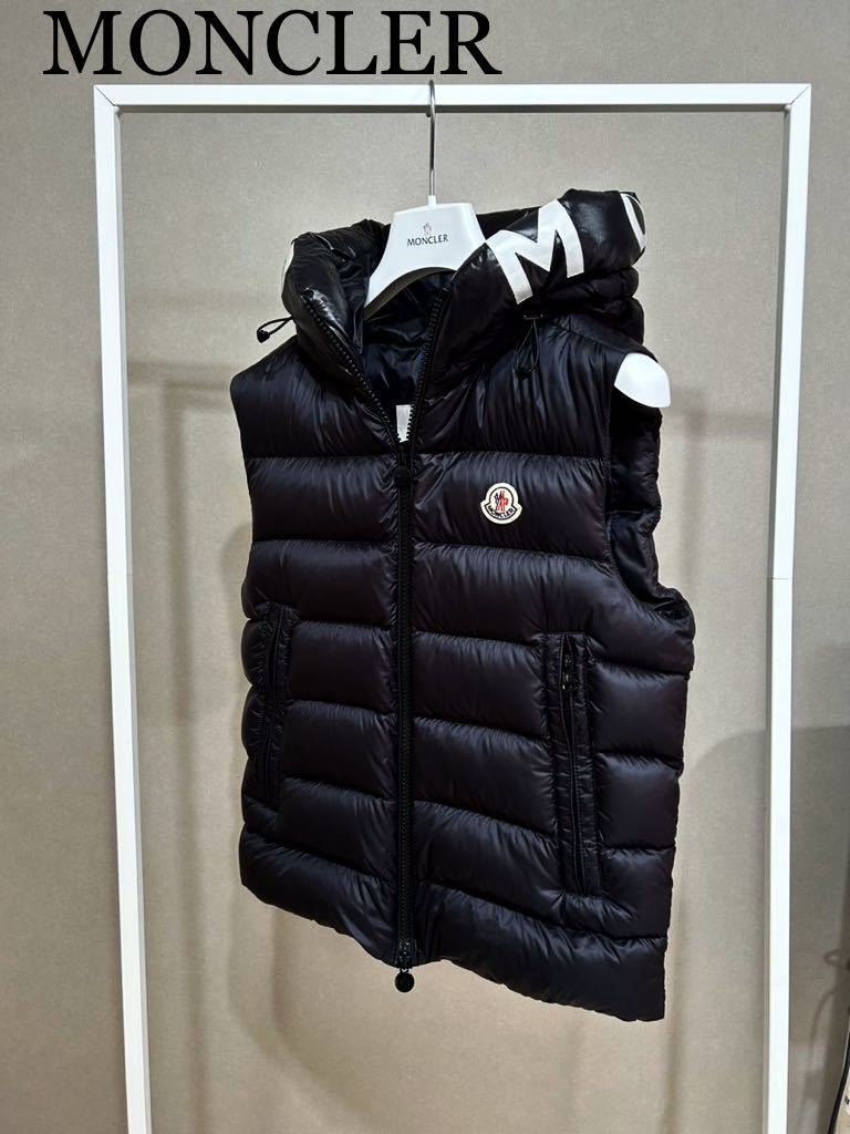 モンクレール★MONCLER★MONTREUIL★ロゴダウンベスト★size0★ブラック★21年〜22年秋冬★