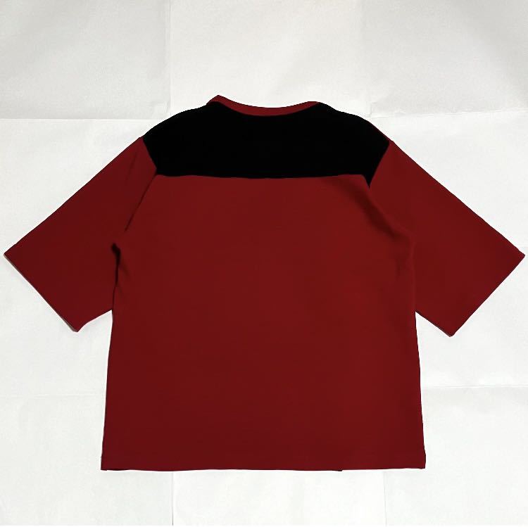 【人気】SHAREEF　シャリーフ　RIPPLE BELT S/S BIG-T　半袖Tシャツ　ベルト　バイカラー　オーバーサイズ　定価14,850円　19535031_画像4
