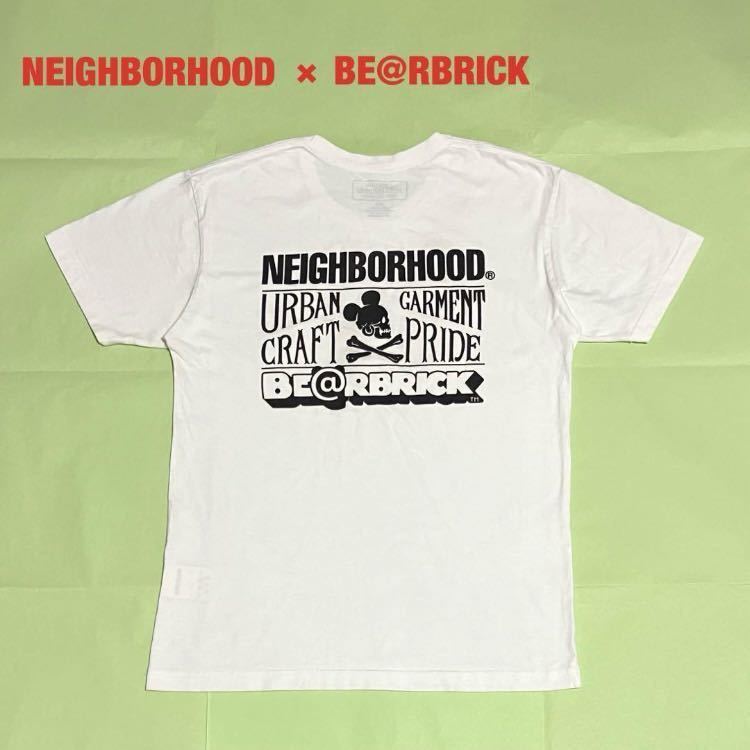 【希少】NEIGHBORHOOD×BE@RBRICK　コラボTシャツ　両面プリント　ネイバーフッド　ベアブリック　ブランドロゴ　18SS　181PCMCN-ST01S_画像1