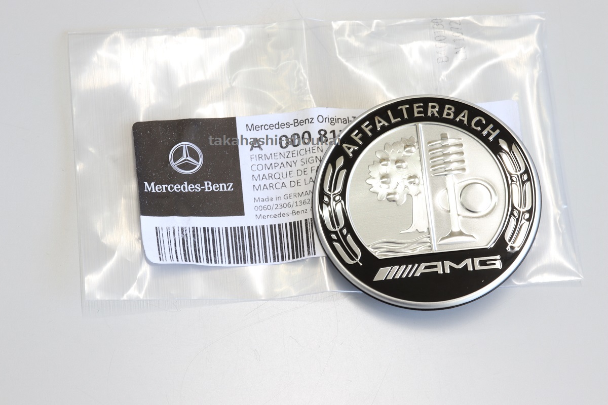 ＃◆ 【ベンツ純正 AMGボンネットエンブレム】 AFFALTERBACH アップルツリーロゴ R230・R129 SLクラス SL55AMG・SL63AMG・SL65AMG_画像1