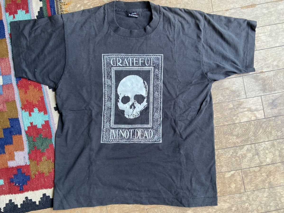 Tシャツ　ビンテージ　古着　グレートフルデッド　Grateful Dead オールド USA 米国製　バンドT 黒　ブラック　スカル　骸骨_画像3