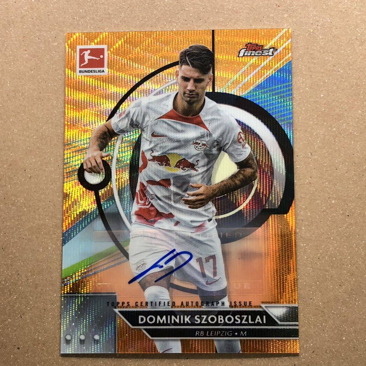 【10枚限定】Topps SOCCER 2023 finest UEFA BUNDESLIGA DOMINIK SZOBOSZLAI ソボスライ・ドミニク RB Leipzig RBライプツィヒ Auto_画像1