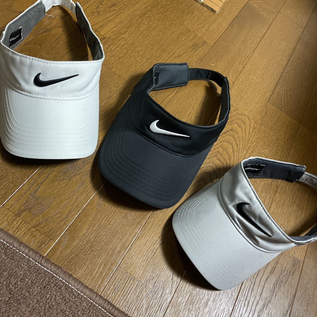 【希少】NIKE GOLF バイザー3個セット_画像1