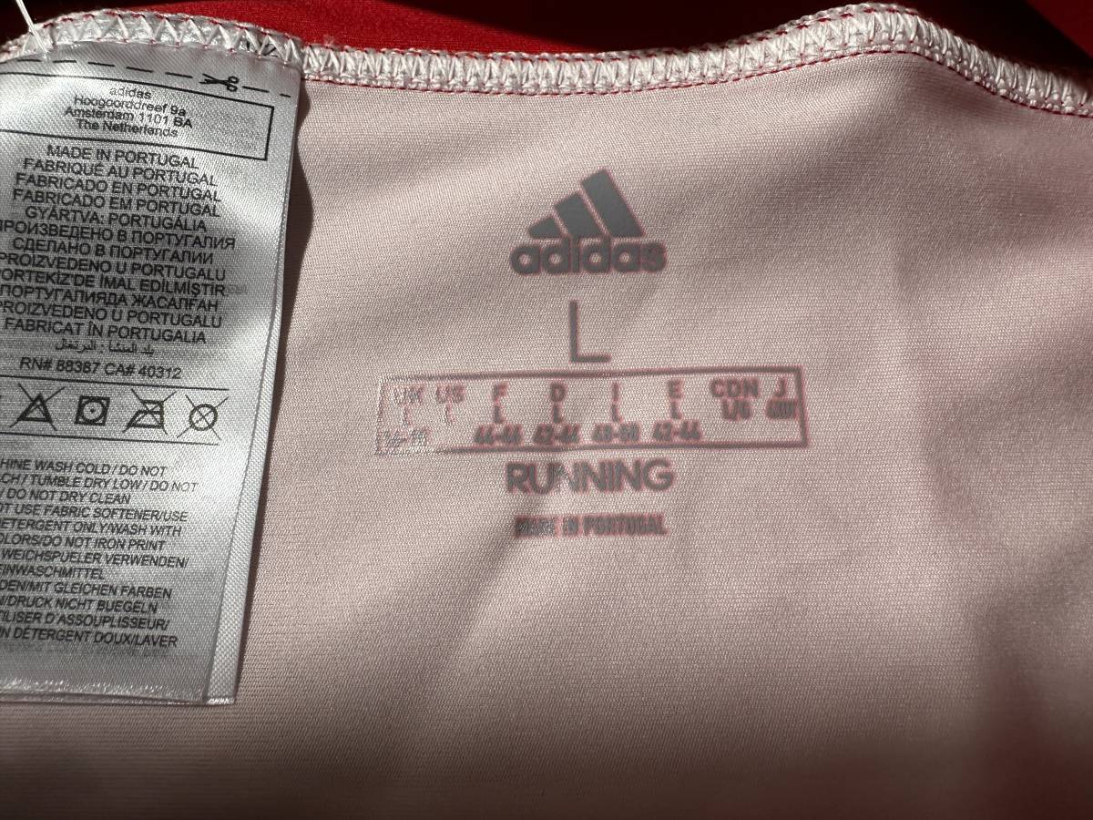 【即決】adidas アディダス 女子陸上 レーシングブルマ ショーツ パンツ Red 海外Lサイズ_画像9