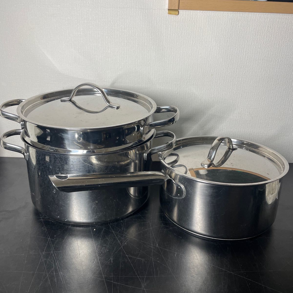  Royal Doulton ROYAL DOULTON stainless steel saucepan set 