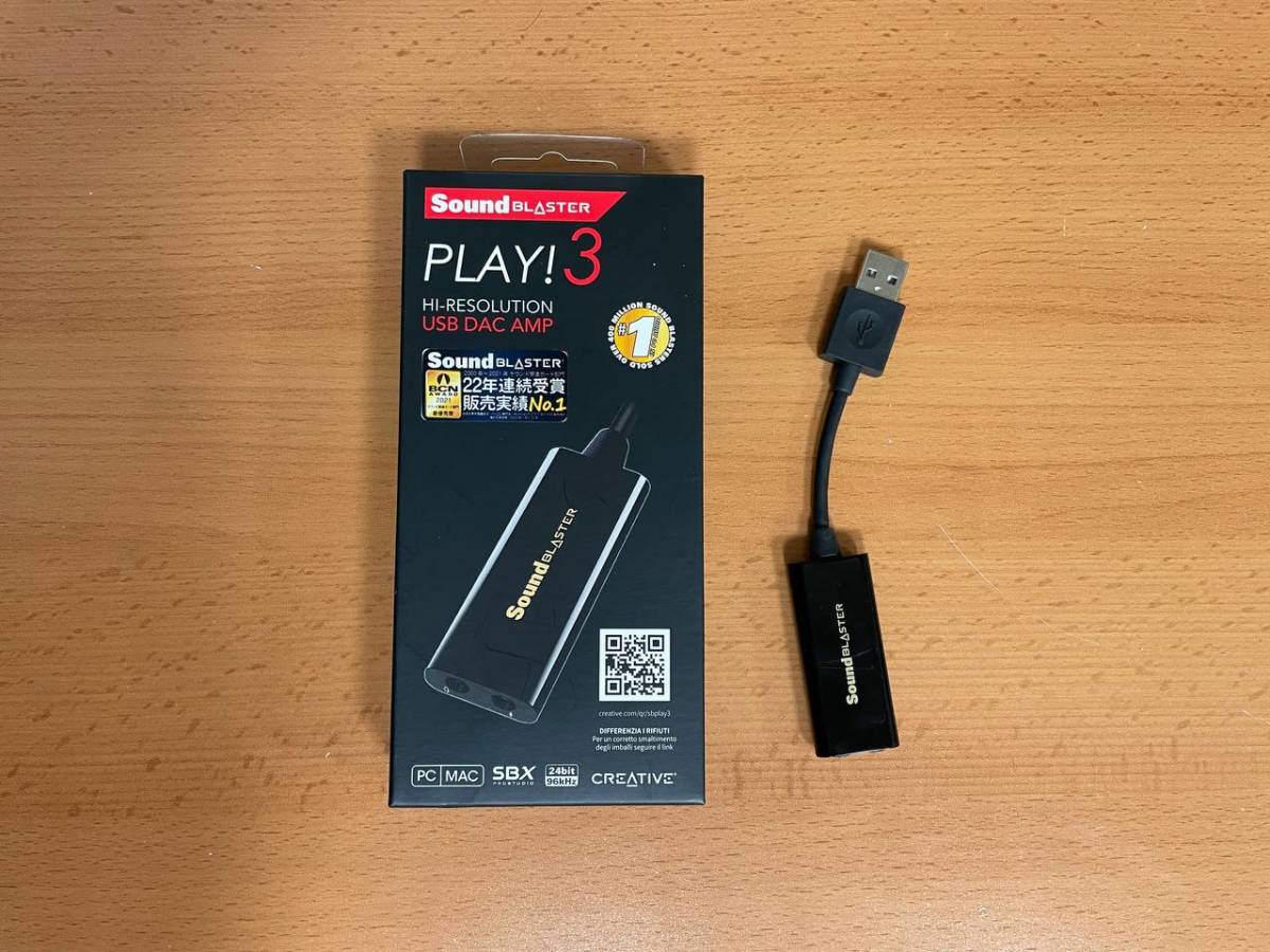 【中古】 Creative Sound Blaster Play! 3 USB DAC AMP_画像1