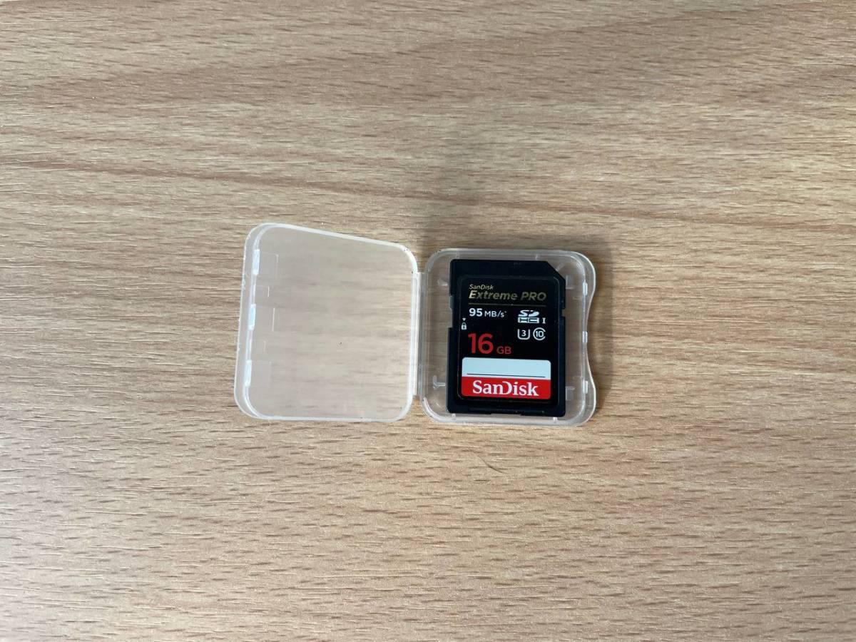 【中古】SanDisk Extreme PRO 16GB Class10 U3 SDHC SDCard SDカード 95MB/s_画像1