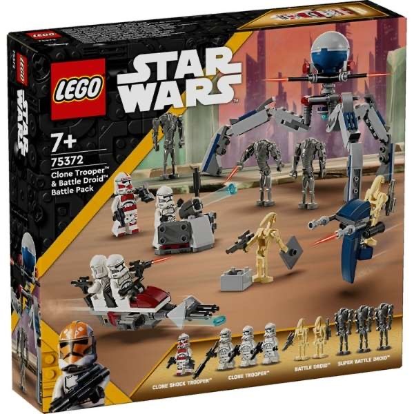 新品未開封 レゴ スターウォーズ 75372 クローントルーパー & バトルドロイド バトルパック ショックトルーパー LEGO STARWARS 送料950円～_商品見本