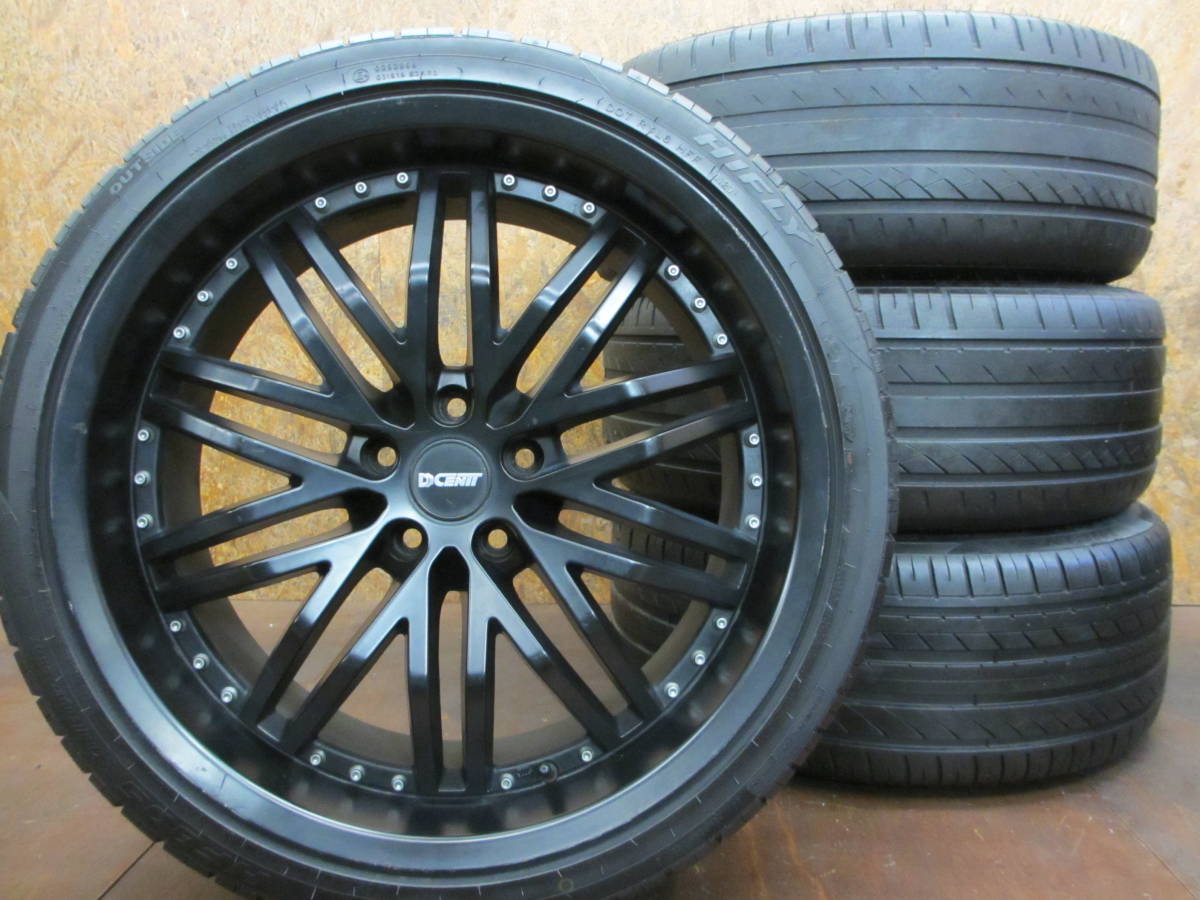 ★FR車向け 前後異径19インチ・20インチ DCENTI + 2021年製タイヤ HF805 245/40R19・255/35R20 4本セット[クラウン スカイライン フーガ]_画像1