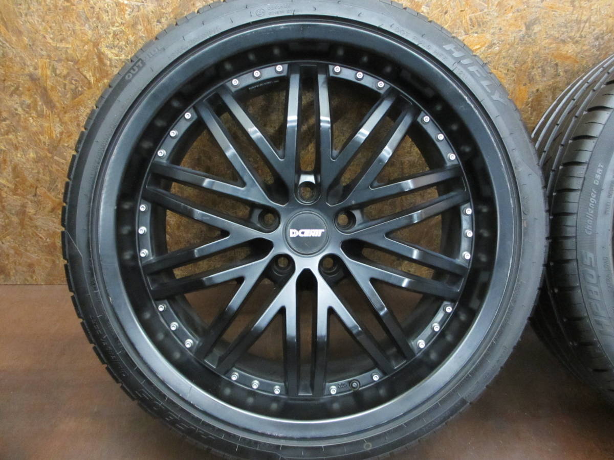 ★FR車向け 前後異径19インチ・20インチ DCENTI + 2021年製タイヤ HF805 245/40R19・255/35R20 4本セット[クラウン スカイライン フーガ]_画像6