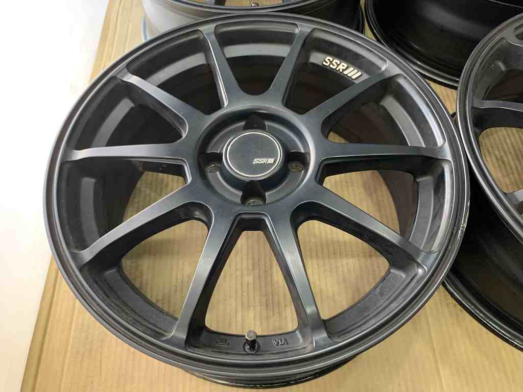 ＳＳＲ　ＧＴＶ０２　アルミホイール　１７　７ｊ　＋４２　マットブラック　艶消し黒　４穴　１００_画像3