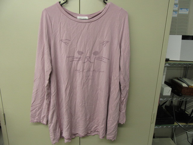 SNIDEL HOME スナイデルホーム　長袖Tシャツ　猫　23-1-037_画像1