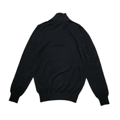 ☆1円スタート 売切り☆ 同梱不可 S165ゆ Ermenegildo Zegna ニット セーター ウール 長袖 メンズ サイズ46/M ネイビー_画像4