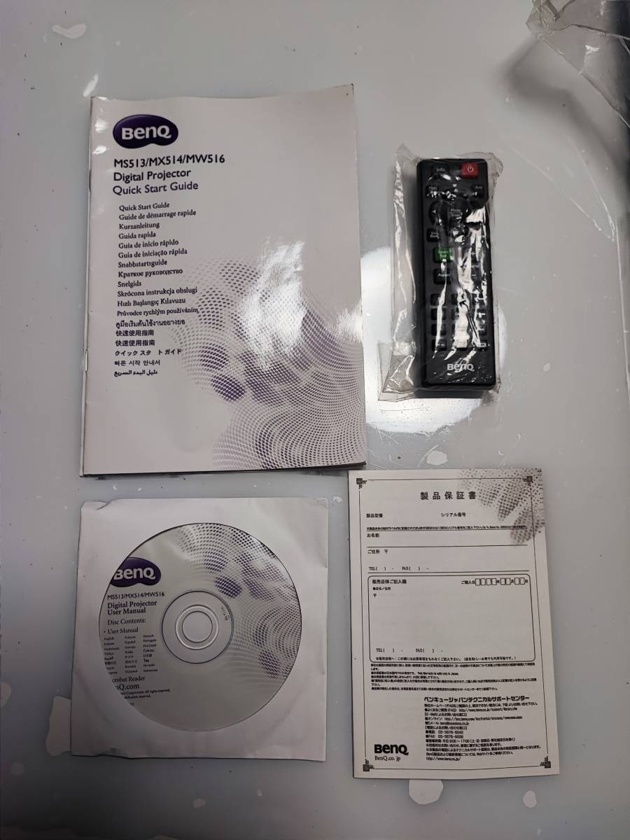 BenQ MW516 DLP データ プロジェクター 使用時間246h ブラック _画像10