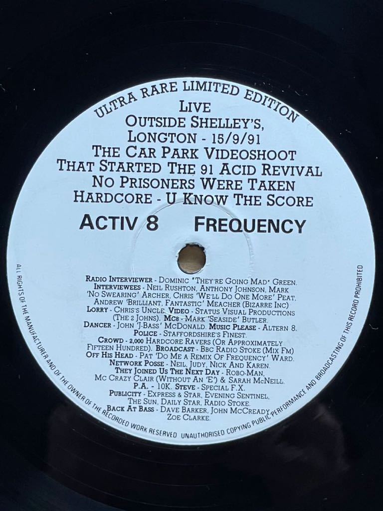 【 Techno 名曲 マスト・アイテム】Altern 8 - Frequency Stafford Records - NWK TR 34 ,12 33 RPM, 45 RPM,Limited Edition UK 1991_画像1