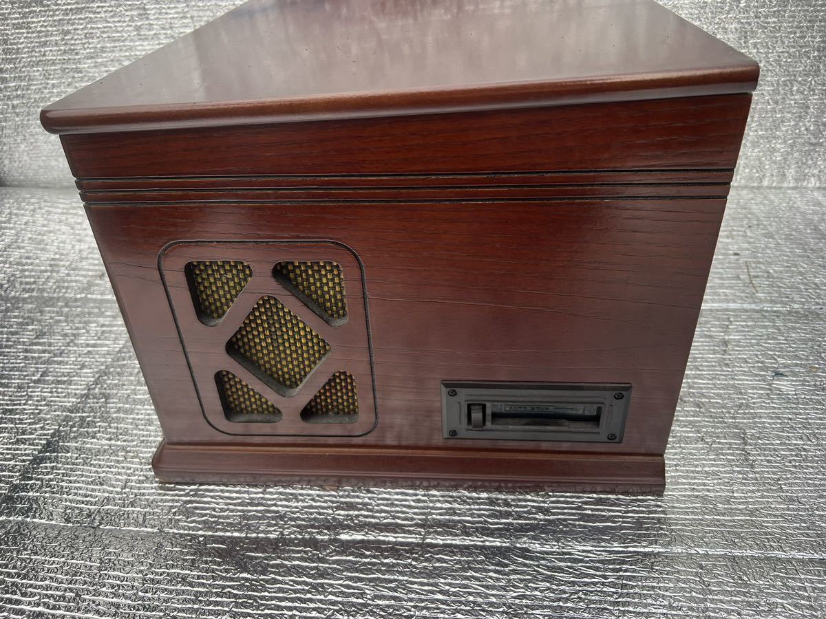 antique Wooden CD recorder ターンテーブル レコードプレーヤー TS-113オーディオ機器の画像3