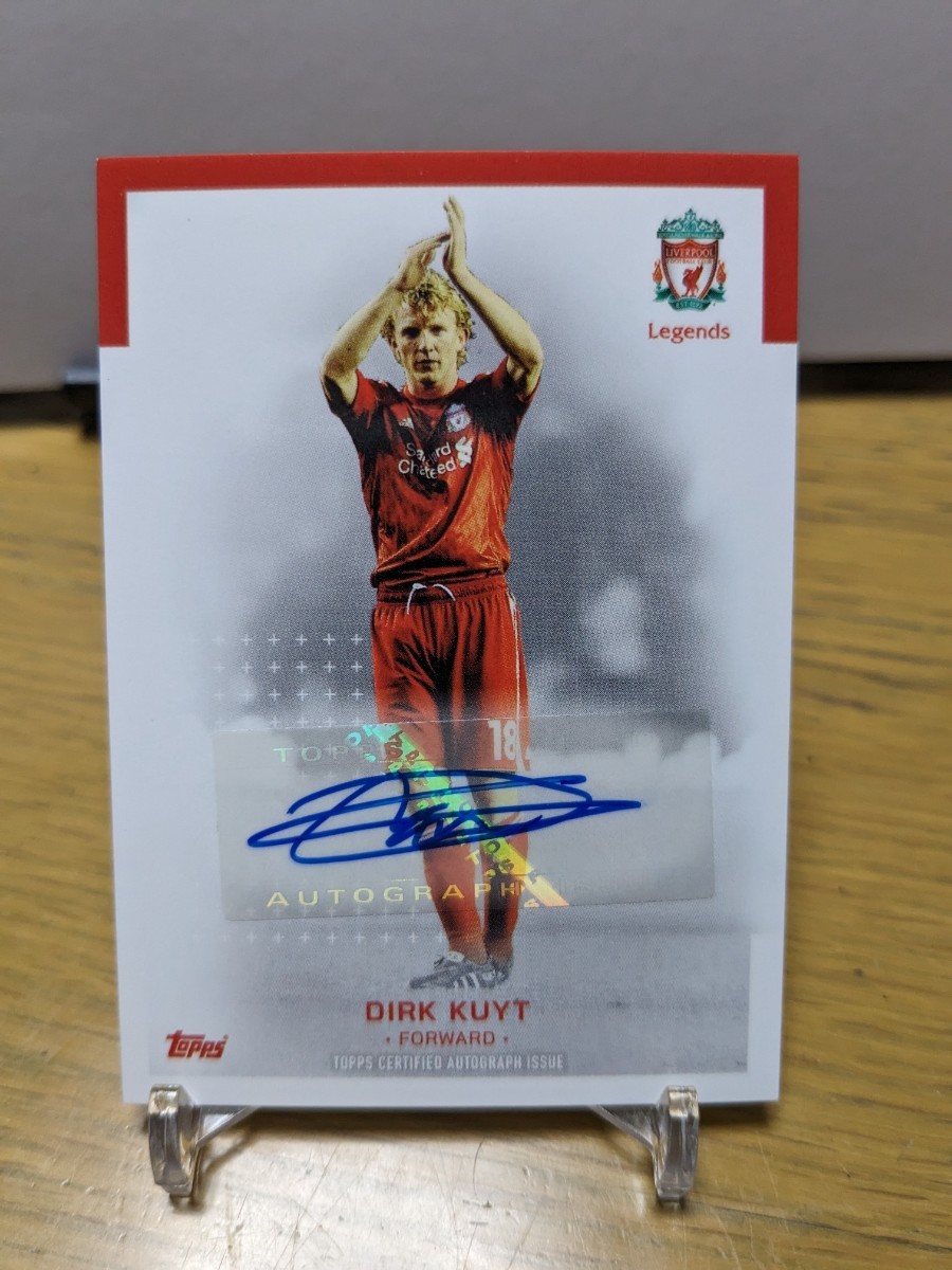 【Dirk Kuijt/カイト】 2022-23 Topps Liverpool FC Team Set Signature Auto ◆ 直筆サインカード ◆リヴァプール_画像2
