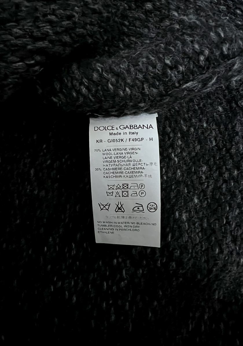 美品 DOLCE&GABBANA カシミア混 ウール ニット セーター サイズ46(サイズ44・サイズ48の方も着用可)_画像3