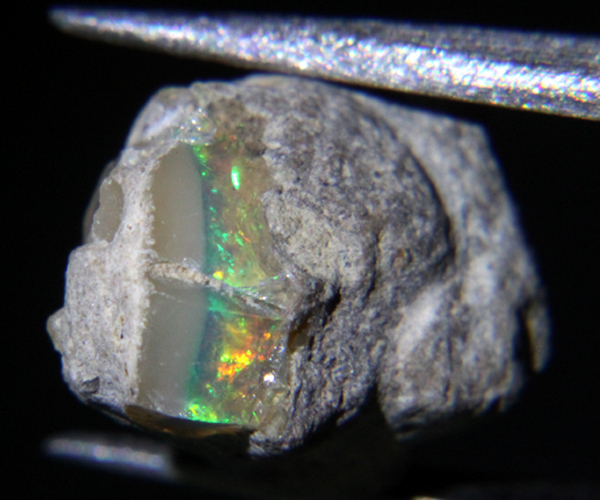 【激安】天然ファイアーオパール母岩付き原石 ビッグサイズ　4.60ct エチオピア【509】_画像4