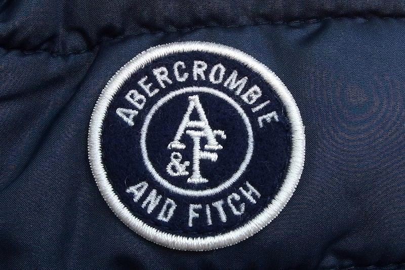 Abercrombie&Fitch アバクロンビー＆フィッチ 中綿 ダウンベスト ジップアップ レディース ・S ネイビー_画像6