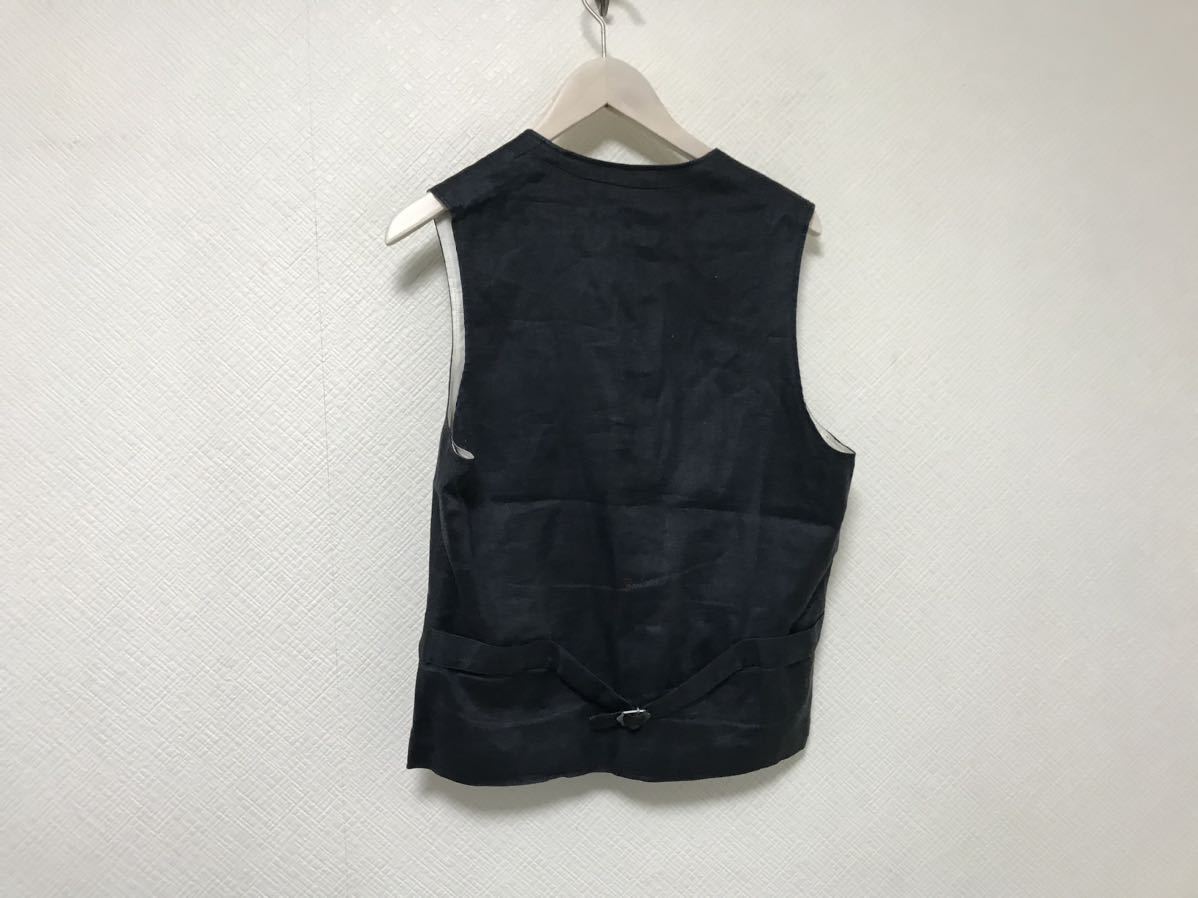  genuine article Urban Research URBANRESEARCHlinen flax gilet the best Work Surf American Casual military business suit men's blue blue L