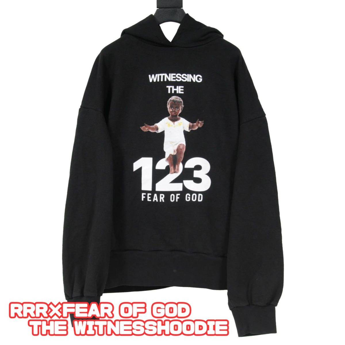 RRR-123 X FEAR OF GOD THE WITNESS HOODIE Fear of God Essentials フィアオブゴット コラボフーディー激レア☆限定販売商品！サイズ2(L)_画像1