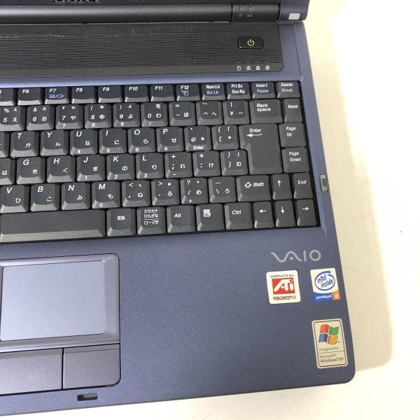 SONY ソニー VAIO ノートPC パソコン 本体のみ PCG-9L1N BIOS確認済 ジャンク品 AAL1215大2876/0118_画像10