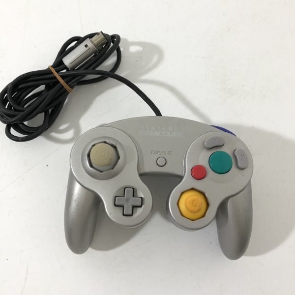 【送料無料】★動作確認済★ ニンテンドー ゲームキューブ　コントローラー DOL-003 GAMECUBE シルバー AAL1220小4021/01181_画像2