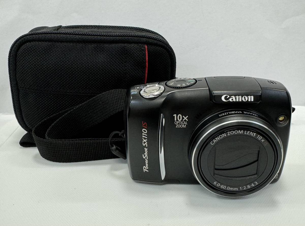  【1円スタート！動作確認OK】Canon キャノン POWER SHOT SX110 IS 6.0-60.0mm 1:2.8-4.3 デジカメ 中古 詳細不明_画像1