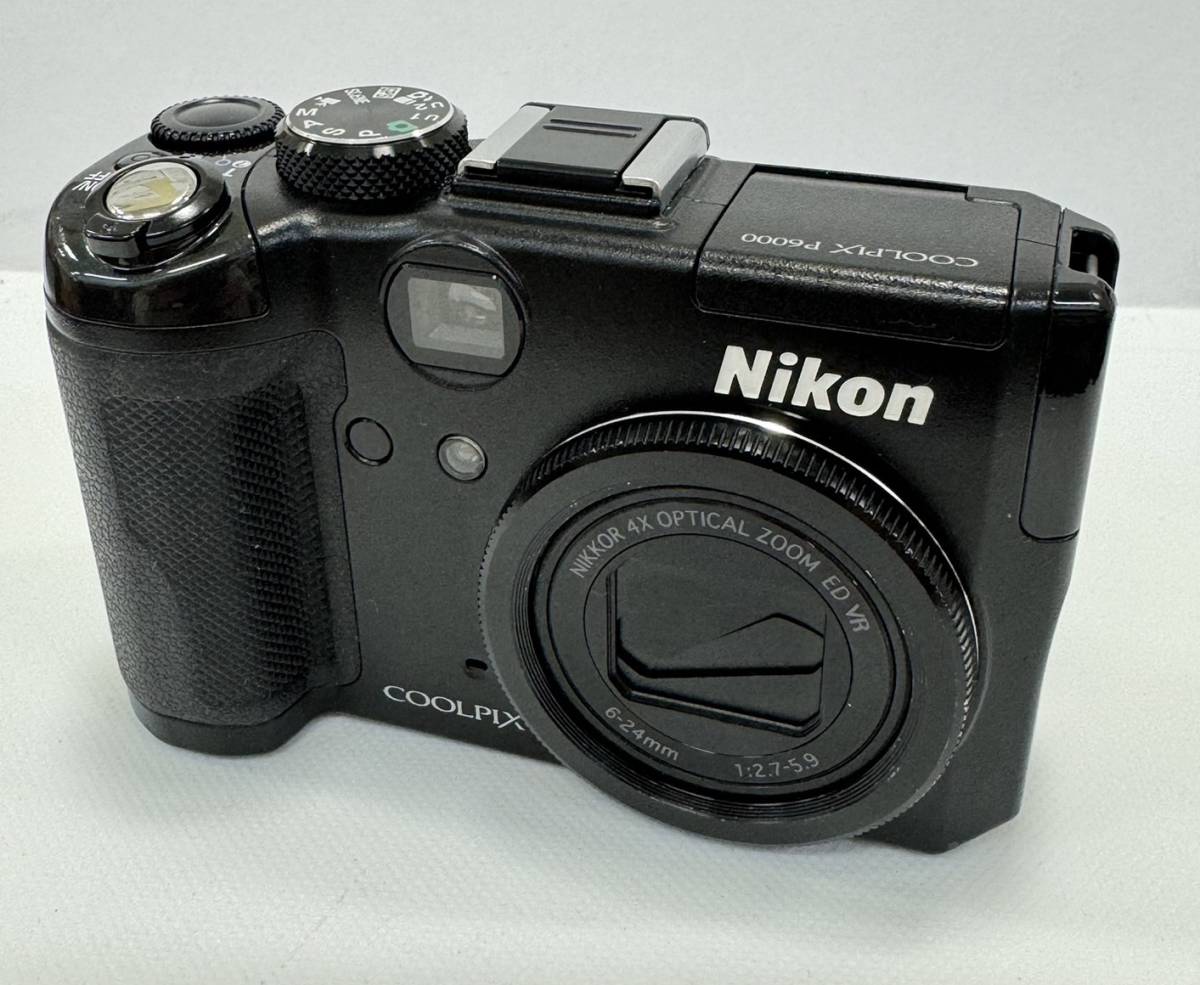 【1円スタート！通電・動作確認OK】NIKON ニコン COOLPIX P6000 ブラック コンパクトデジタルカメラ 中古 詳細不明 現状品_画像2