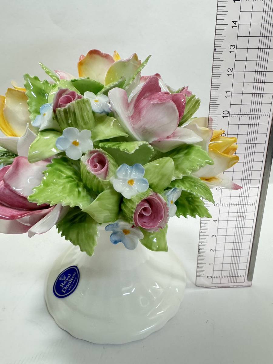 【1円スタート！】ROYAL DOULTON ロイヤル ドルトン 陶花 置物 インテリア 飾り 中古 箱入り_画像6