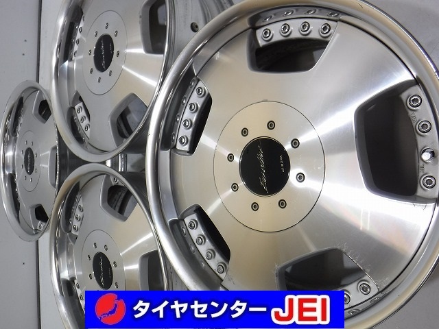 18インチ ワーク ユーロライン 7.5J+35 139.7 200系ハイエース WORK 希少 中古アルミホイール【4本】送料無料(AA18-0461）_画像1