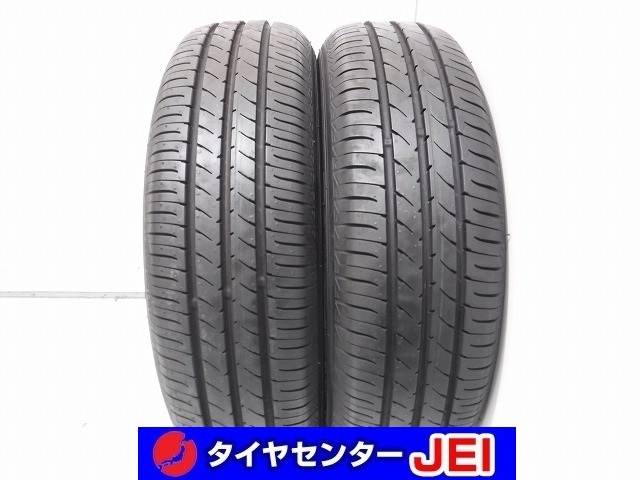 155-65R14 9.5分山 トーヨーナノエナジー3 2021年製 中古タイヤ【2本セット】送料無料(AM14-6650）_画像1