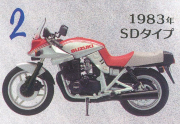 F-toys/ef toys ( Platz ) FT60749 1/24 Suzuki GSX1100S Katana #2. 1983 year SD type [ 1/24 Vintage bike kit vol.10 ] Shokugan 