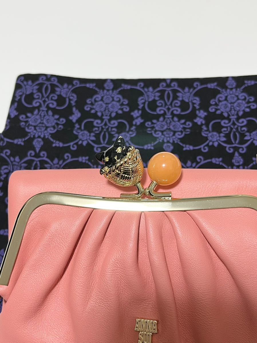 アナスイANNA SUI インザバスケット 外口金二つ折り財布　ピンク　新品