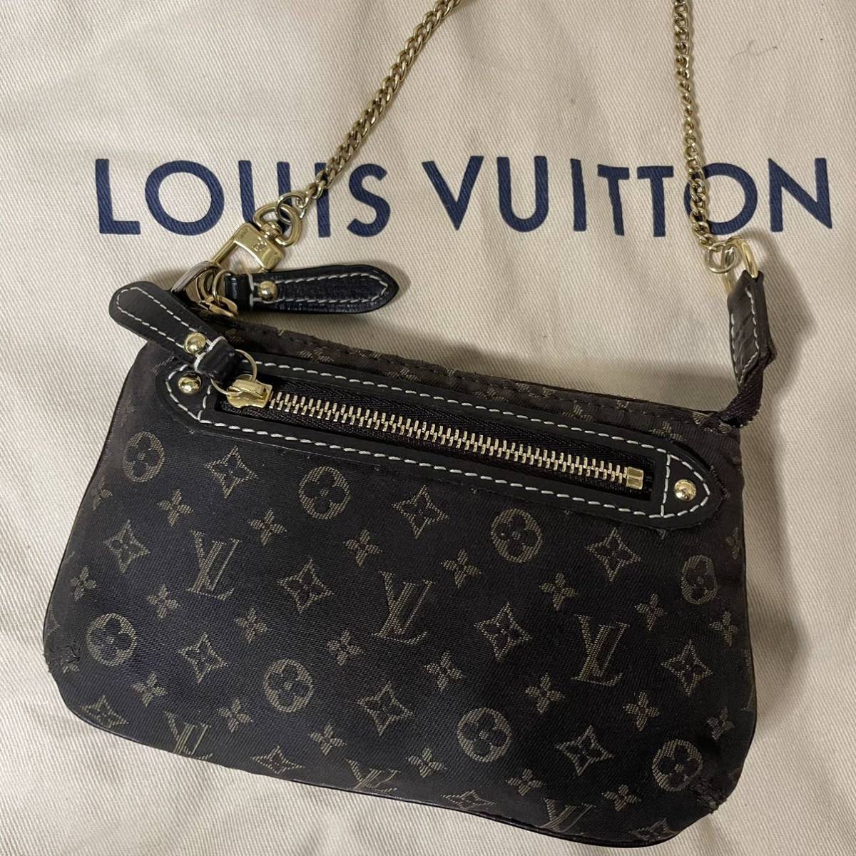 ①【美品】ルイヴィトン LOUIS VUITTON ミニポシェット アクセソワール モノグラムイディール ミニラン_画像1