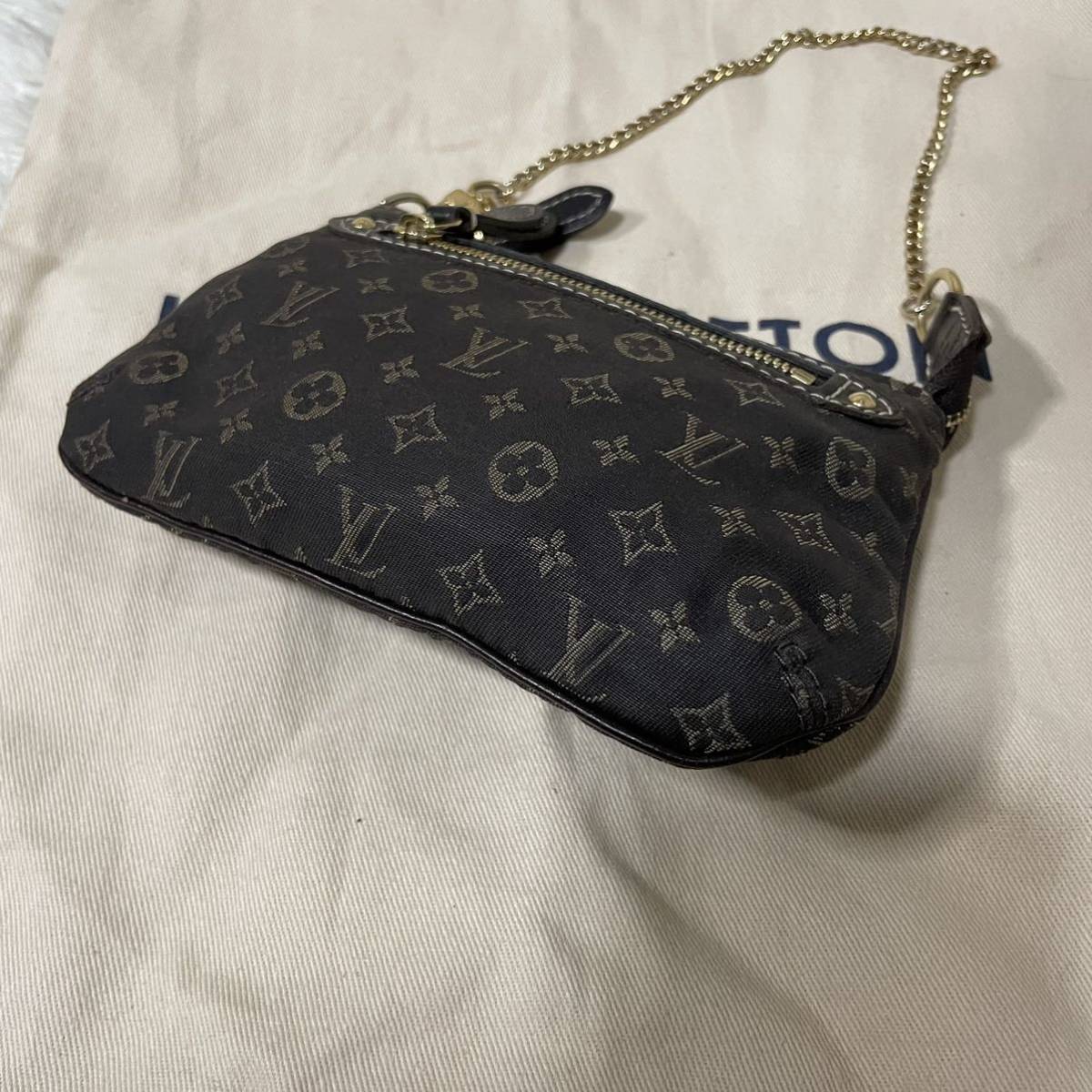 ①【美品】ルイヴィトン LOUIS VUITTON ミニポシェット アクセソワール モノグラムイディール ミニラン_画像6