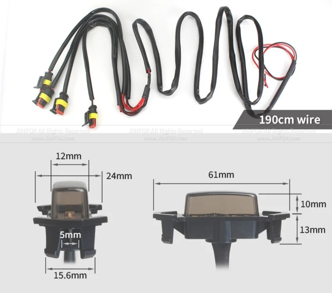 グリルマーカー RAV4 アドベンチャー LED オレンジ スモーク アンバー 防水 ドレスアップ ハーネス タコマ デイタイムランニングライト_画像6