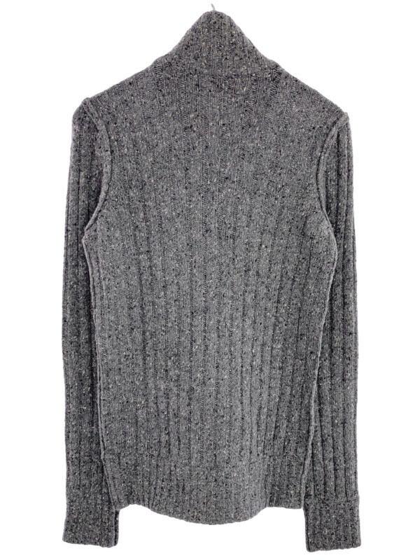 DOLCE&GABBANA Dolce & Gabbana wool Zip up knitted sweater gray F6C57K/F65NF ITNX9RIBD73G