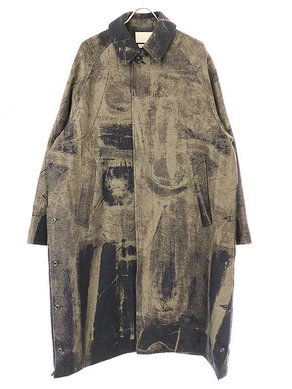 YOKE ヨーク 21AW ROTHKO JQ BAL COLLAR COAT ジャガードバルカラーコート YK21AW0273C ブラウン ネイビー 3 ITPDV718AIXK