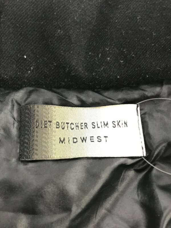 DIET BUTCHER SLIM SKIN ダイエットブッチャー スリムスキン 14AW MIDWEST別注 レザーパネル中綿入りハイネックブルゾン_画像3