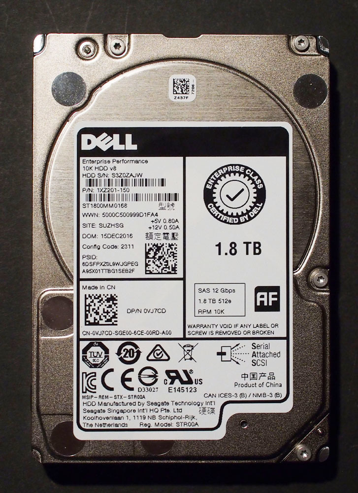 Dell 2.5 HDD 1.8TB SAS エンタープライズモデル_画像3