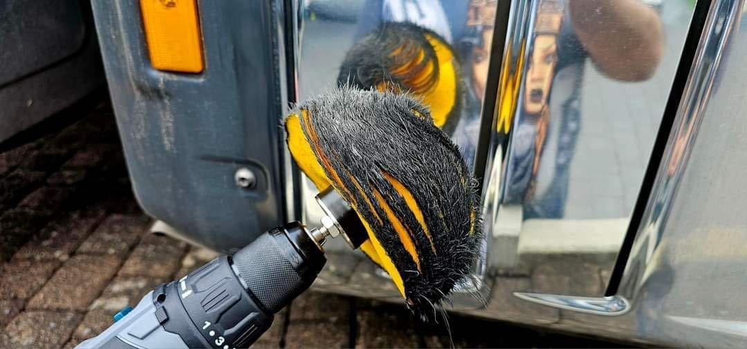 LUHMI BIG BALLS ドリル バフ アルミ磨き トラック 最強のアルミ磨き 世界中で大人気の画像5