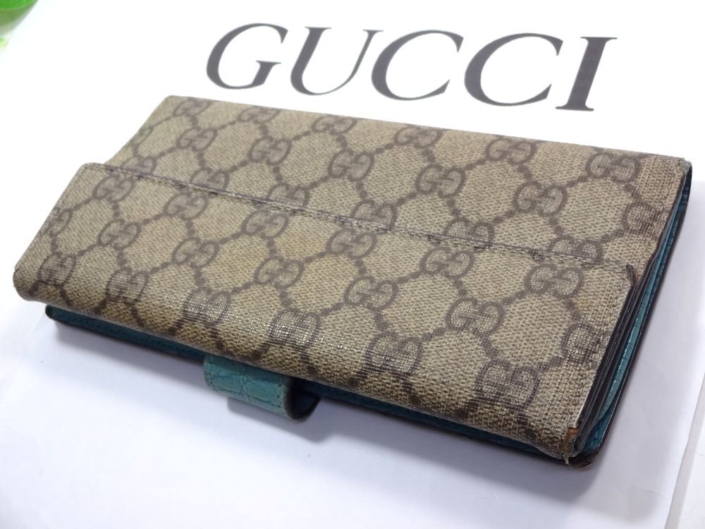 1■グッチ GUCCI 長財布 イタリア製 使用感あり_使用感あり