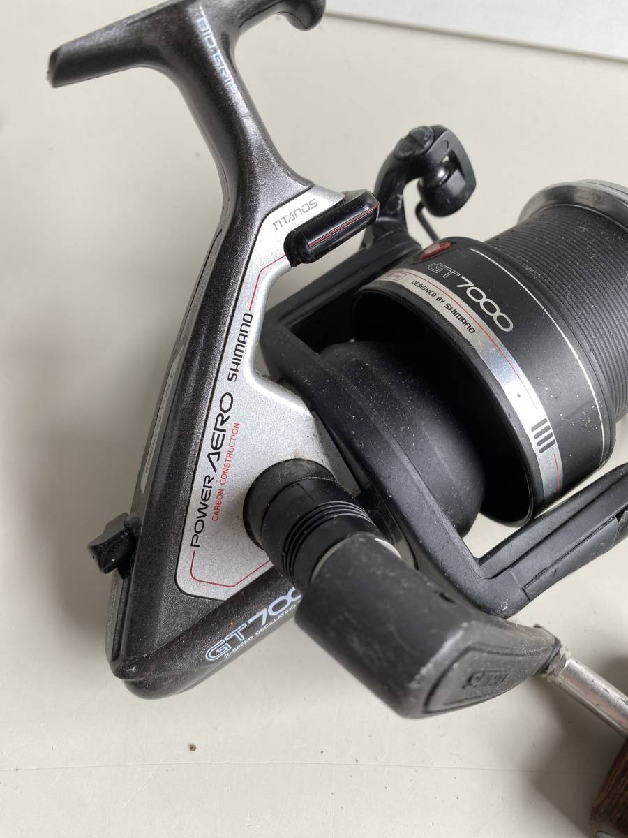 Ht327◆SHIMANO シマノ◆Daiwa ダイワ◆スピニングリール リール POWER AERO GT7000 7BALL BEARINGS Z 45T TOURNAMENT SURF 3点セット_画像3