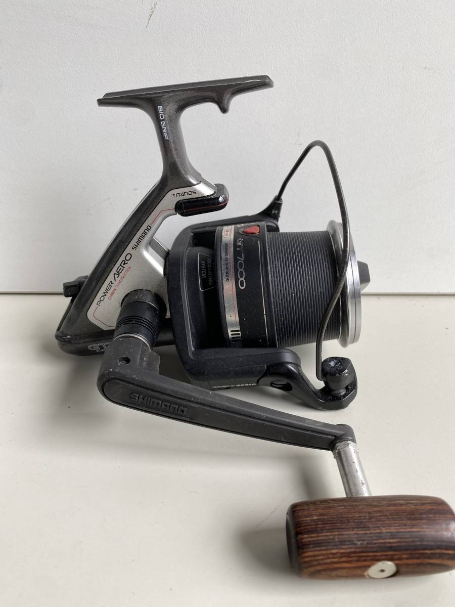 Ht327◆SHIMANO シマノ◆Daiwa ダイワ◆スピニングリール リール POWER AERO GT7000 7BALL BEARINGS Z 45T TOURNAMENT SURF 3点セット_画像2