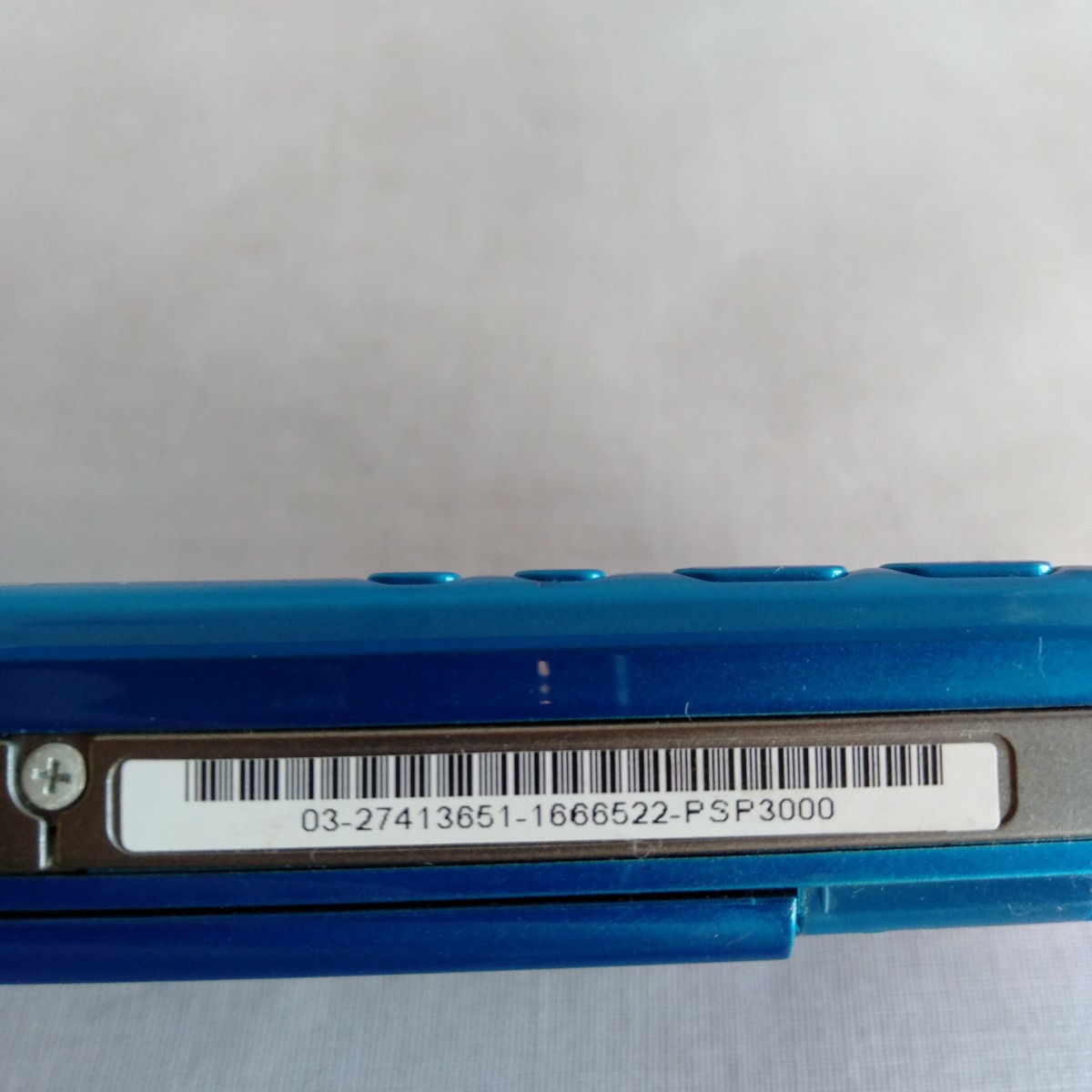 ト001 PSP 3000 プレイステーション・ポータブル 青 バッテリー/蓋なし メモリースティックデュオ付 ゲーム 本体_画像10