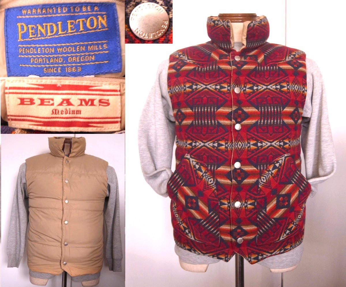 BEAMS ビームス別注 PENDLETON チーフジョセフ COLLECTION ネイティブ Gooseダウン VINTAGE ペンドルトン RRL クレセントmodel ナバホ snow_画像1