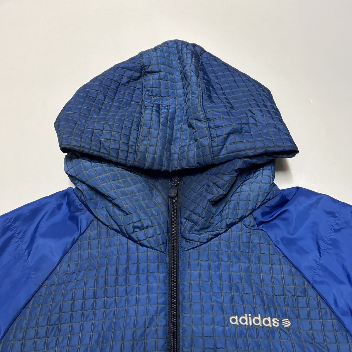 adidas アディダス モードミックスライトパデッドジャケット ブルー M_画像3