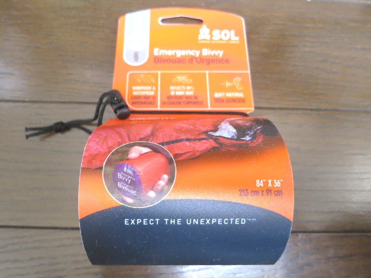  new goods! SOL heat seat emergency vi vi emergency bivvy sleeping bag shape. heat insulation for light weight urgent sleeping bag,213cmx91cm 12133